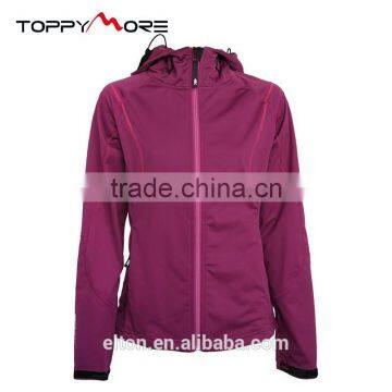 201501007032 Black Grape Women's Soft Shell Jacket With Hood