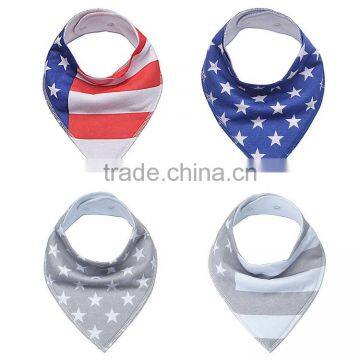 new style baby bandana bibs with button