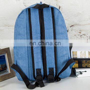 Light Blue Unisex School Fashion Denim Backpack