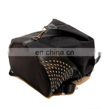 Fashion Casual Women Black Orange Backpack Laptop Bags photo-2