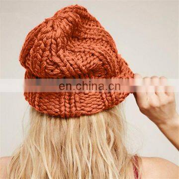 Women's knitwear Europe and the United States simple fashion wool hat British wind pointed hat