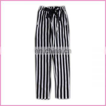 leisure casual spandex printed chiffon fabric pants