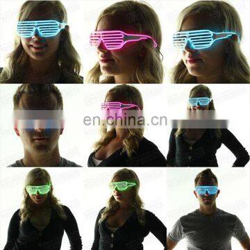 el glasses party light up Shutter led el wire glasses