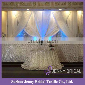 BCK107 wedding backdrop design beautiful curtains made in china