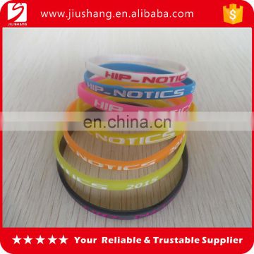 DIY silicone wristband with oem debossed logo