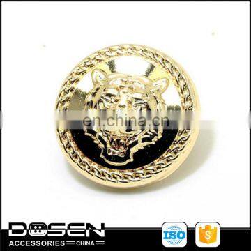 Matte Light Gold Hang Plating button , custom special designer LOGO sewing jacket button.