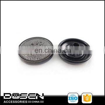 Fashion Custom Snap Button Black Custom Pattern Snap Fasteners Garment Metal Button Jacket Jeans Overcoat Button