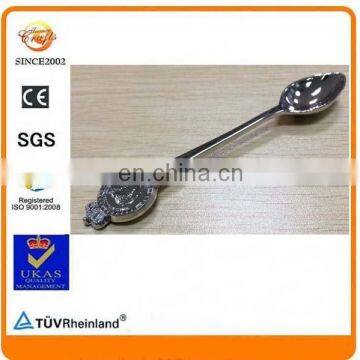 fast delivery have mould zinc alloy small silver stamped souvenir coin pattern spoon