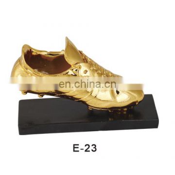 High Quality resin soccer shoe trophy