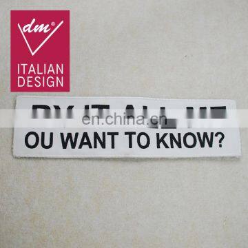 High quality embroidery patch letter square applique