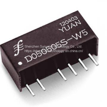 1W Fixed Input, Unregulated Dual Separate Output DC DC Converter D121212s-1W