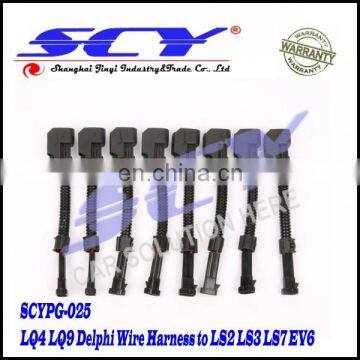 LQ4 LQ9 4.8 5.3 6.0 Delphi wire Harness to LS2 LS3 LS7 EV6 Injector Adapters