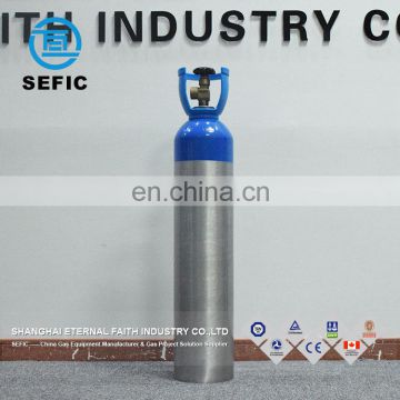 Aluminum Medical Oxygen Gas Cylinder With ISO7866 Standard For Sale