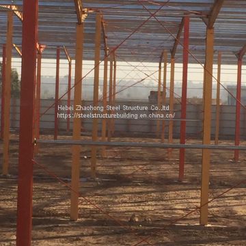 Anti Rust Wind Resistant Prefab Steel Frame warehouse for Hangar