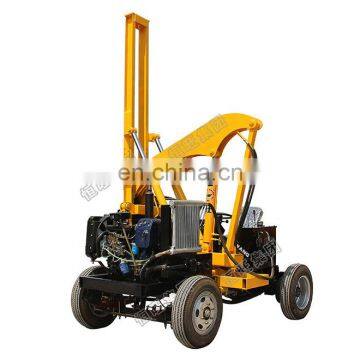 Small Guardrail Installation pile driving machine