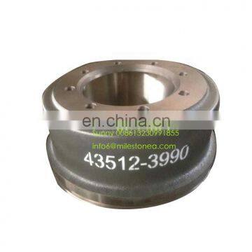 manufacturer price semi rear heavy duty truck brake drum 43512-3990