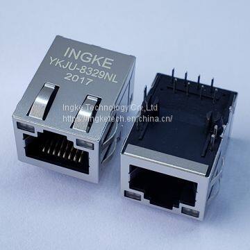 INGKE YKJU-8329NL Direct Substitute 2250030-1 Through Hole 1 Port 10/100 Base-TX RJ45 Magnetic Modular Jacks