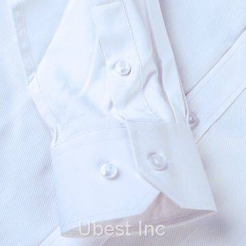 Mens Shirt White Blouse Tops Long Sleeve Formal Office Shirt photo-3