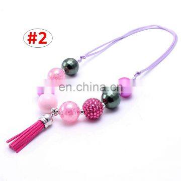 Halloween Children Necklace With Fringe Girl Sweet Candy Bubble Beads Necklace 6Styles photo-2