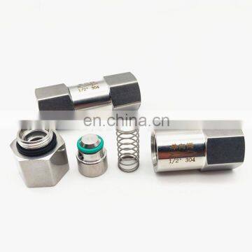 304 Stainless Steel Split Check Valve 1/4 1/2 Hexagonal Wire Check Valve photo-5
