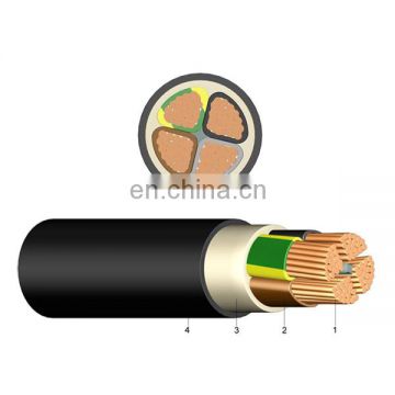 0.6/1KV  NYY cable 4*70 4*95mm2 PVC Power Cable