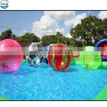 Transparent Life Sized Inflatable Water Walking Balls Customized Color Inflatable Water Walking Ball