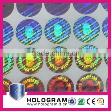 2016 high quality hologram/Custom holographic printing 3d hologram sticker