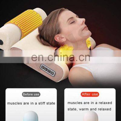 Car Home Electric Massage Pillow Neck Shoulder Back Massager Pillow With Heat photo-5