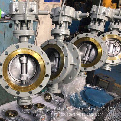 Flange Eccentric Butterfly Valve /304+graphite sealing, Worm Gear control