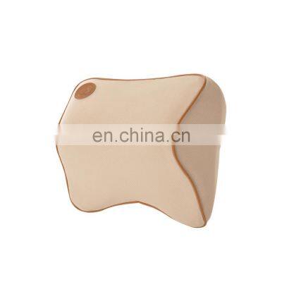 Car Neck Pillow Space Memory Cotton Back Support 1 Set Headrest Massage Cushion Cover Vehicular Car Pillow Auto Car Accessories