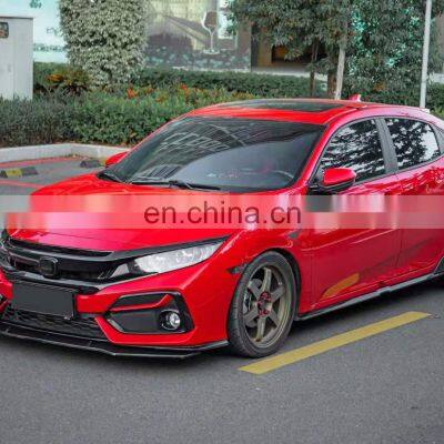 ABS Front Bumper Lip for Civic si 10th Gen Body Kit for Civic 2021 Rear Lip Side Skirt photo-3