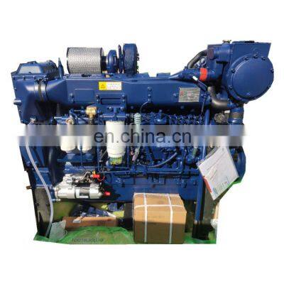 hot sale and brand new water cooled 327hp 4 Stroke 6 cylinder WD12 Weichai marine diesel engine