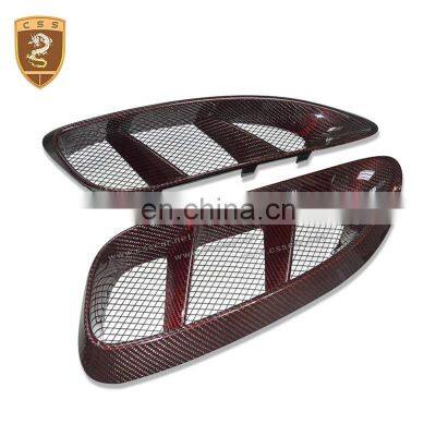 Carbon Fiber Side Vents For Por-sche 718 Cayman Boxster CF