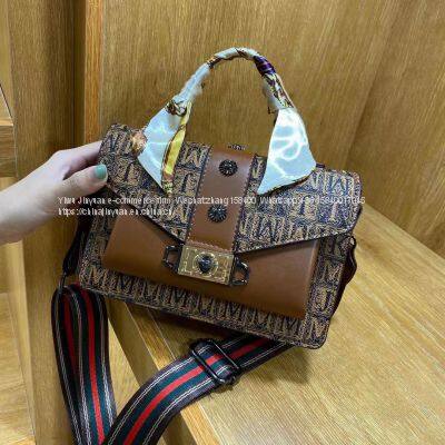 Leather Shoulder Bags Silk Women Handbags Famous Brands Bling Handbags for Women photo-5