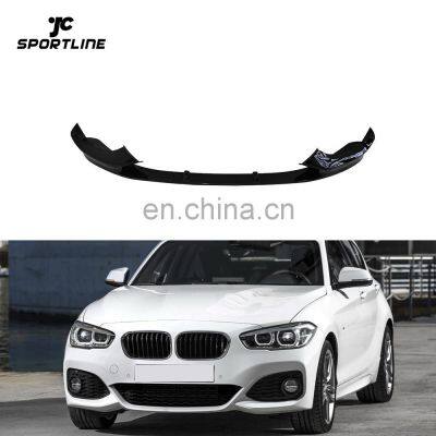 Black Painted ABS NEW 1 Series F20 Front Lip Splitter for BMW F20 120i M Sport Hatchback 2016-2018