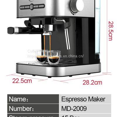 15bar Extraction Espresso Machine Household Coffee Machine Steam Milk Brewing Semi-automatic Coffee Machine photo-3