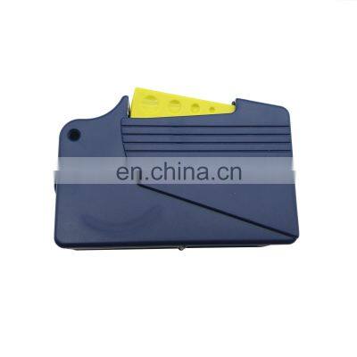 Ftth for LC/MU/SC/FC/ST/MPO/MT Optical Connector Cleaner Fiber Cleaning Box Dark Blue Fiber Optic Cassette Cleaner