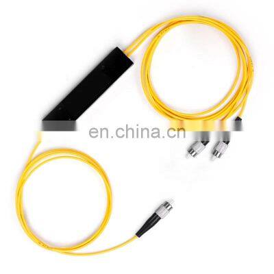 Free Sample Pigtail Type FTTH UPC 1x2 PLC Fiber Optic Splitter