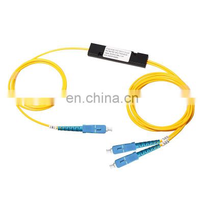 1X2 2X2 SC Single Mode Fiber Optic FBT Coupler ,FBT Splitter