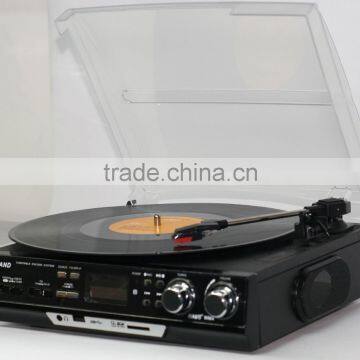 3 Speed Stereo Turntable With Built in Speakers and Belt Driven Motor System photo-5