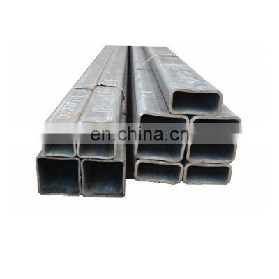 Rectangular Tubing 100x20 Mild Steel Hollow Square Pipe Raw Material Factory Price