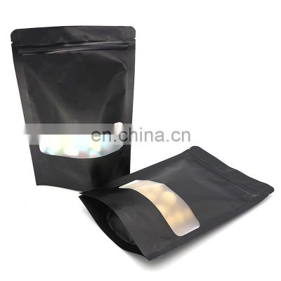 2021 New Design Clear Window Custom Printing Paper Stand Up Pouch Food Packing Bags For Seasoning