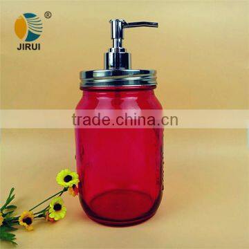 new design liquid soap dispenser bottle with metal dropper cap