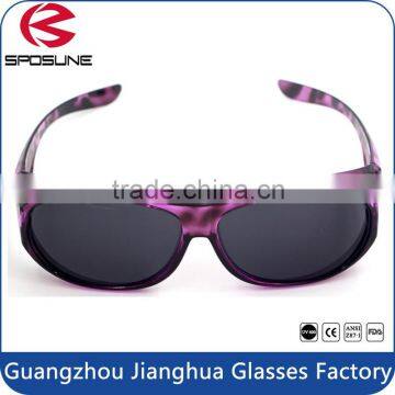 Novelty brightlook vision samples clip on glasses grey frame black lens bifocal fashion cycling driving sunglasses