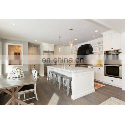 Modern Latest Design Black and White Farmhouse Shaker Best Wood Custom Kitchen Cabinet for Sale photo-4