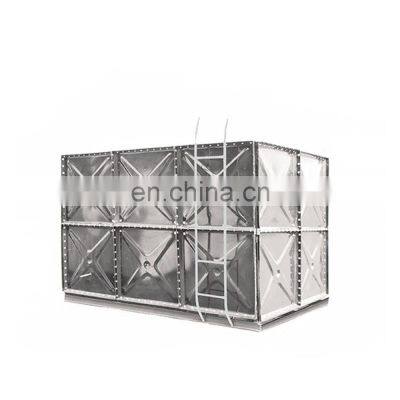 500m3 Capacity Galvanized Panel Modular Assembled Mild Steel Plate Water Tanks