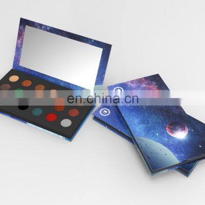 Makeup Your Own Design Shadow Artist Makeup Logo Packaging Pressed Powder Pan Eyeshadow Palette Custom Design