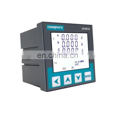 3Phase smart small panel digital power meter KPM10E KWH meter Modbus-rtu RS485 communication size 72*72mm price list