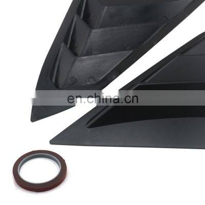 AUSO ABS Plastic Rear Car Side Window Louver Shutters For Honda Civic 2016-18