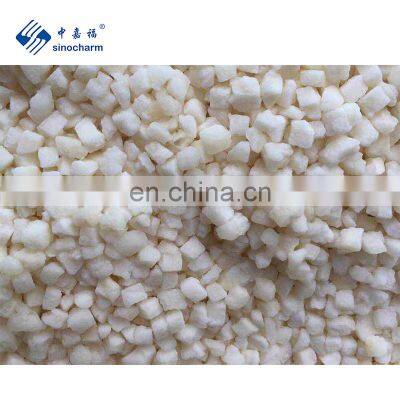 Sinocharm BRC-A Approved  IQF diced Frozen Water Chestnut 5mm Water Chestnut